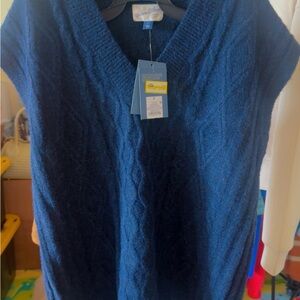 Universal Thread Navy Cable Knit V-Neck Sweater Vest